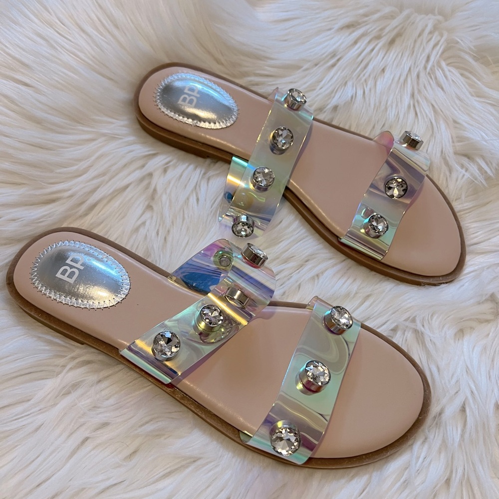 New BP Clear Sandals